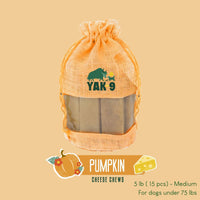 Pumpkin Cheese Chews for Dogs