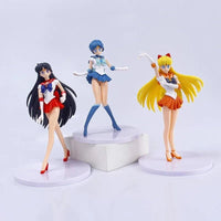 5pc Sailor Moon Anime Figures, Minako Aino, Rei Hino, Ami Mizuno, Usagi Tsukino, Makoto Kino Anime Figurine 7 in