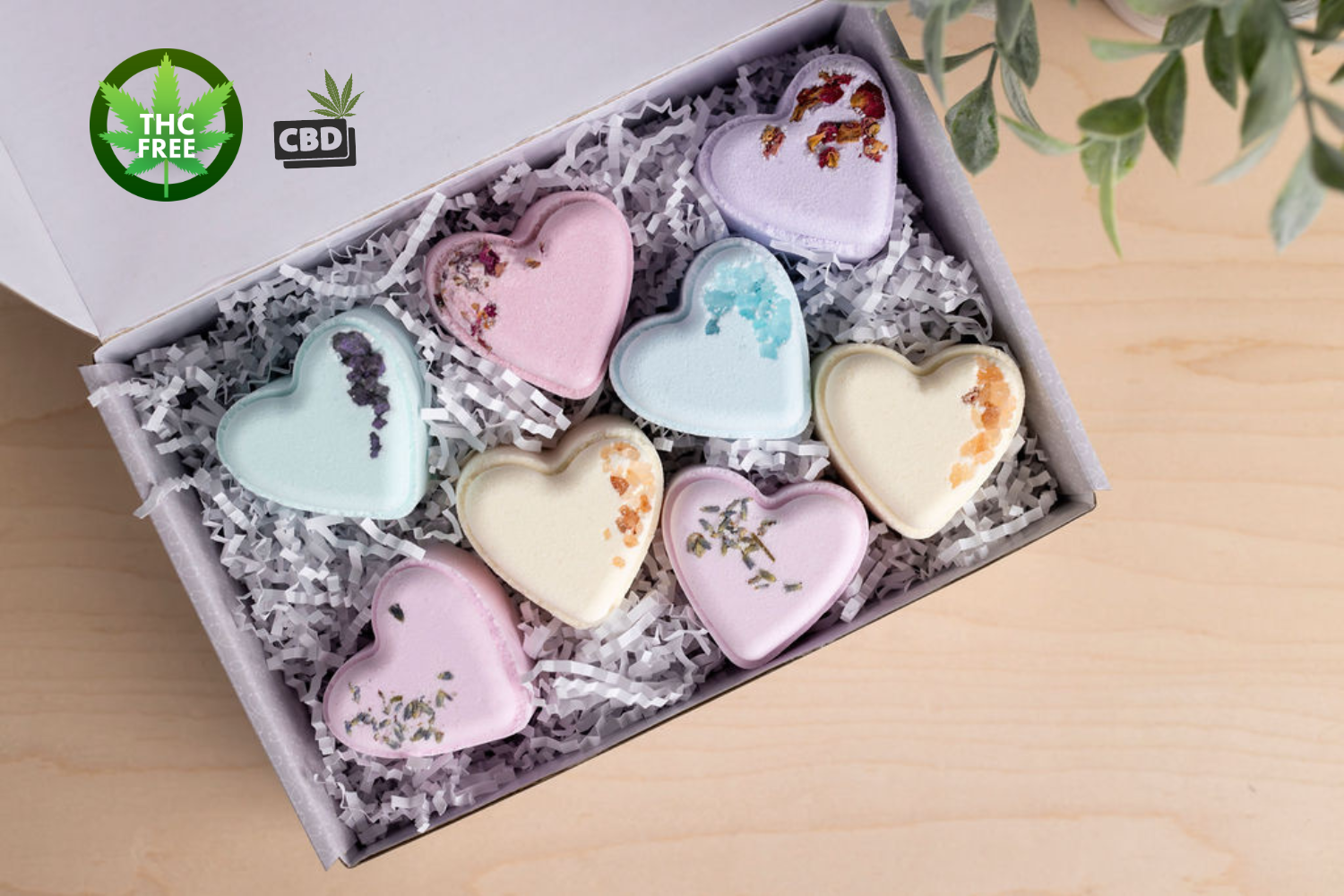 CBD - 8 Bath bombs set -  perfect for a relaxing Mother's day bath