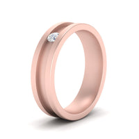 Single Stone Mens Promise Ring
