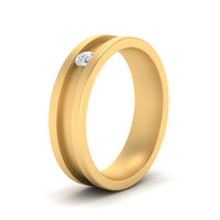 Single Stone Mens Promise Ring