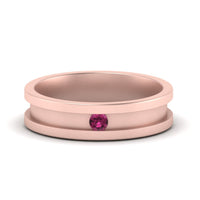 Single Stone Mens Promise Ring