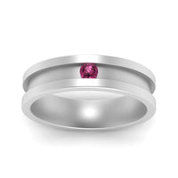 Single Stone Mens Promise Ring