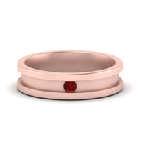 Single Stone Mens Promise Ring