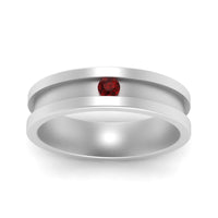 Single Stone Mens Promise Ring