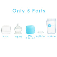 PopYum Blue 7 Piece Bundle: 9oz Bottle 3-Pack + 2 Nipple 2-Packs - BIG FRENCHIES