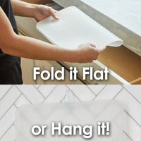 PopYum Silicone Drying Mat (12x16 in, 30x40 cm), Clear-Frosted - BIG FRENCHIES
