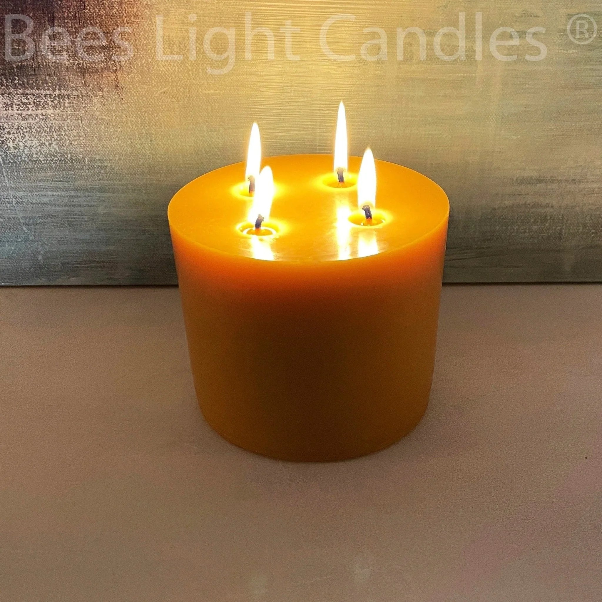 6x5" Beeswax Pillar Candle - BIG FRENCHIES