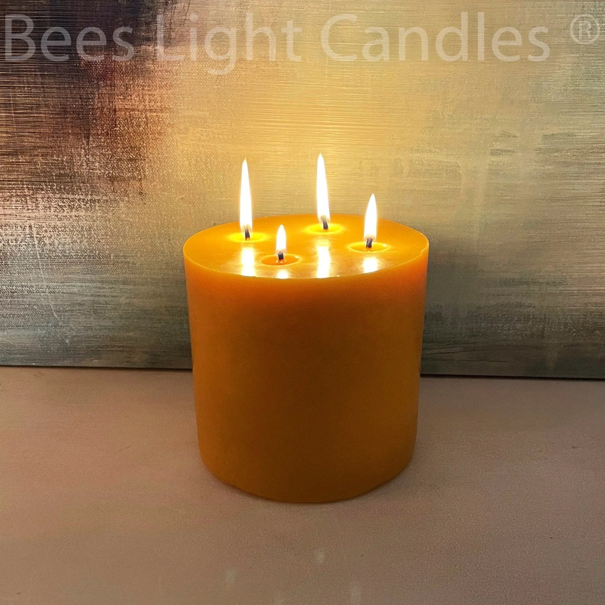 6x6" Beeswax Pillar Candle - BIG FRENCHIES