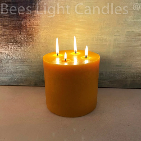 6x6" Beeswax Pillar Candle - BIG FRENCHIES