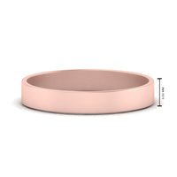 5 mm Flat Gold Wedding Band