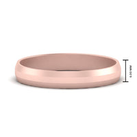 Wedding Band Beveled Edge Matte