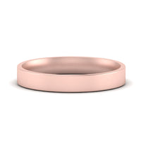 Comfort Fit Flat 4 mm Mens Wedding Band