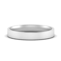 Comfort Fit Flat 4 mm Mens Wedding Band