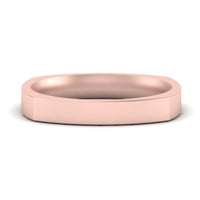 Square Comfort Fit Mens Wedding Band
