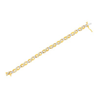 10K Yellow Gold Round-Cut Diamond Infinite Love Bracelet (1.00 cttw, I-J Color, I2-I3 Clarity)