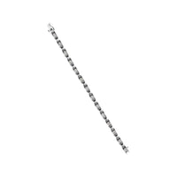 14K White Gold 1.00 Cttw Princess-Cut Diamond Link Bracelet (I-J Color, I1-I2 Clarity) - Size 7.25