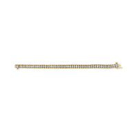 14K Yellow Gold 3.0 Cttw Princess Cut Quad Invisible Set Tennis Bracelet (H-I Color, SI1-SI2 Clarity) - 7â€