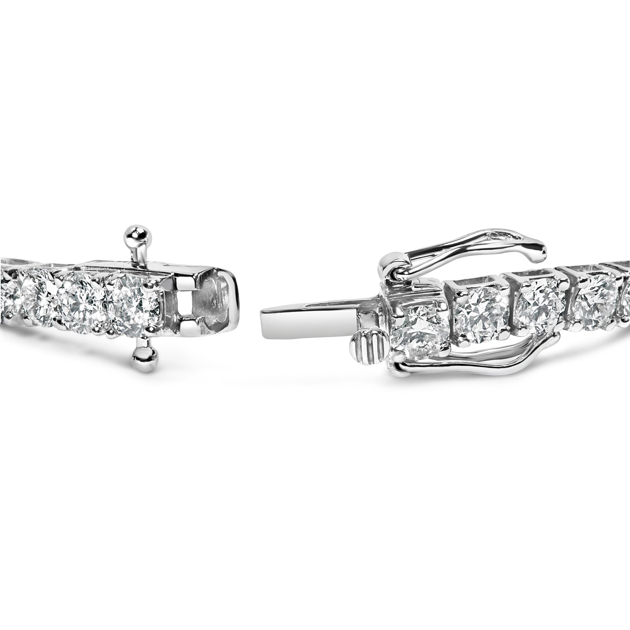 14K White Gold 2.00 Cttw Prong Set Lab Grown Round Diamond Classic Tennis Bracelet (F-G Color, VS2-SI1 Clarity) - 7.25"