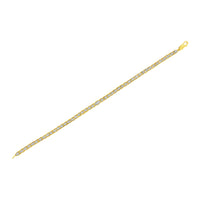 10K Yellow Gold Plated .925 Sterling Silver 1 cttw Prong-Set Diamond Pear Shape Link Bracelet (I-J Color, I1-I2 Clarity) - 7.25"