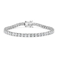 14K White Gold 2.00 Cttw Prong Set Lab Grown Round Diamond Classic Tennis Bracelet (F-G Color, VS2-SI1 Clarity) - 7.25"