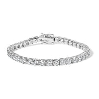 14K White Gold 2.00 Cttw Prong Set Lab Grown Round Diamond Classic Tennis Bracelet (F-G Color, VS2-SI1 Clarity) - 7.25"