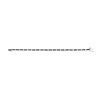 .925 Sterling Silver 3.0 Cttw Black and White Diamond Tennis Bracelet (I-J Color, I2-I3 Clarity) - 7.25" Inches