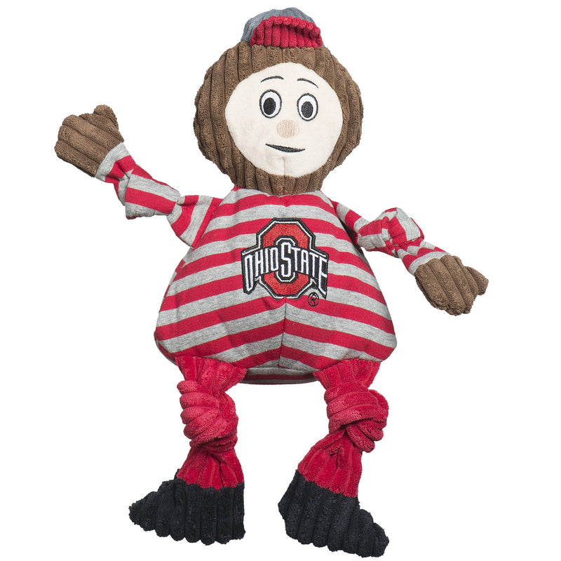 NCAA Ohio State University, Brutus the Buckeye Knottie® Plush Dog Toy - BIG FRENCHIES