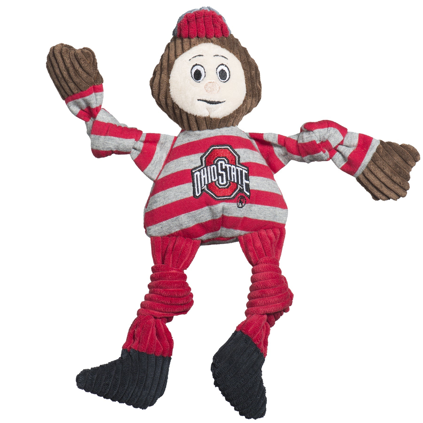 NCAA Ohio State University, Brutus the Buckeye Knottie® Plush Dog Toy - BIG FRENCHIES