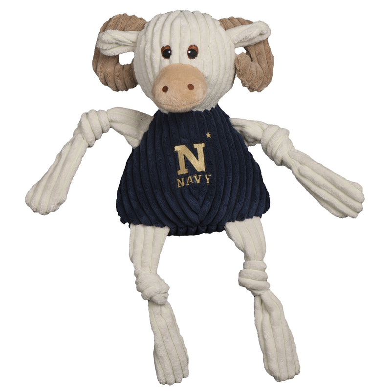 NCAA U.S. Naval Academy, Bill the Goat Knottie® Plush Dog Toy - BIG FRENCHIES