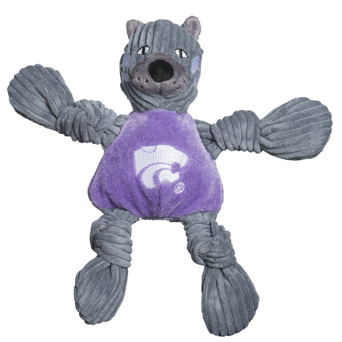 NCAA Kansas State University, Willie the Wildcat Knottie® Plush Dog Toy - BIG FRENCHIES