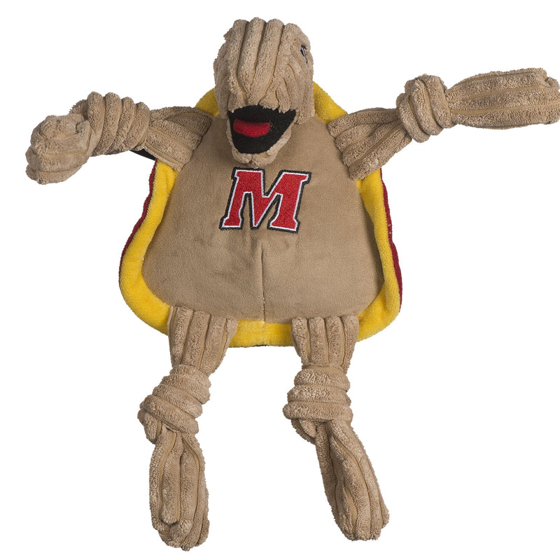 NCAA University of Maryland - Testudo the Terrapin Knottie® Plush Dog Toy - BIG FRENCHIES