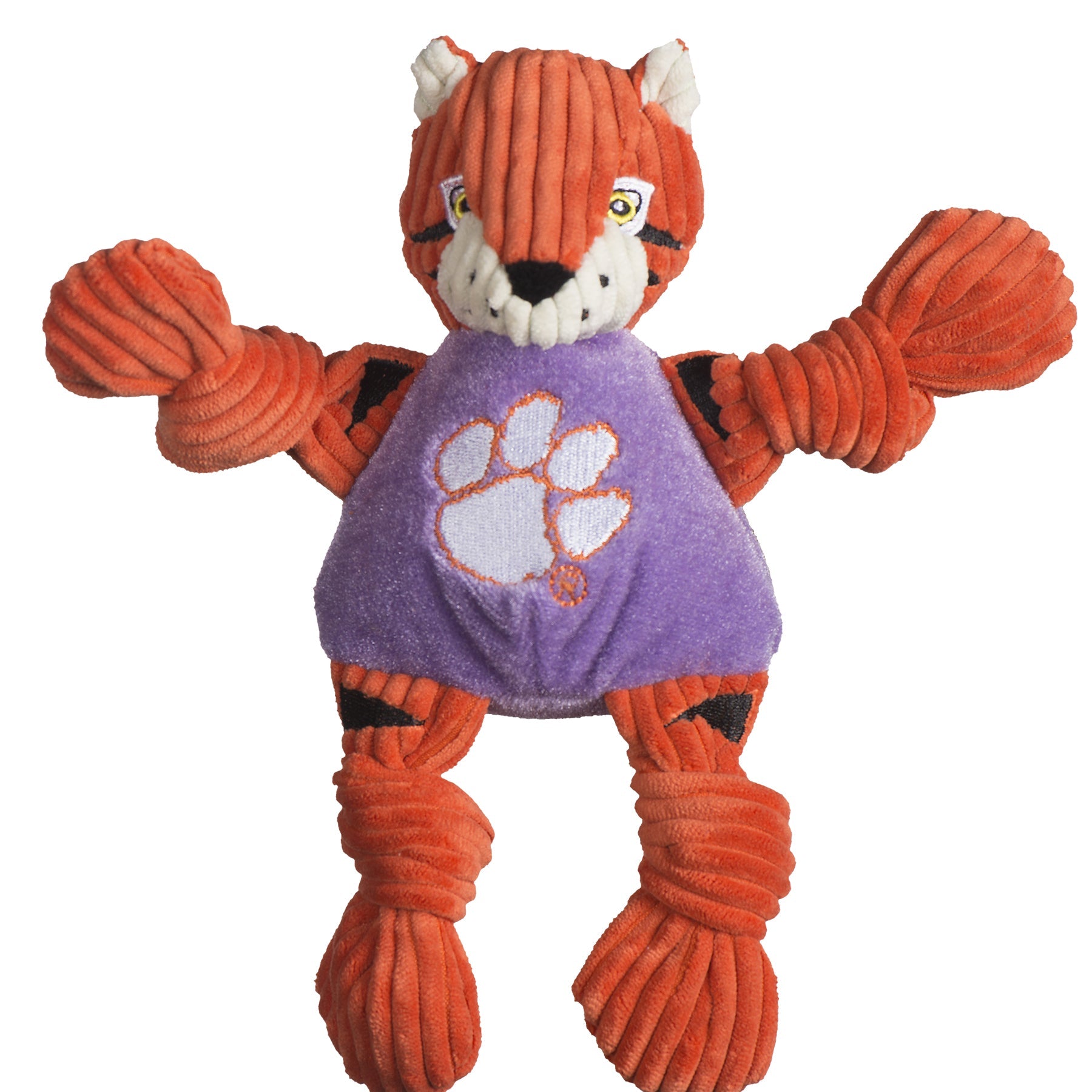 NCAA Clemson University, The Tiger Knottie® Plush Dog Toy - BIG FRENCHIES