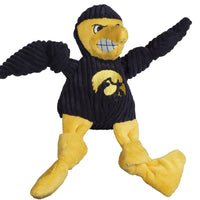 NCAA University of Iowa - Herky the Hawk Knottie® Plush Dog Toy - BIG FRENCHIES