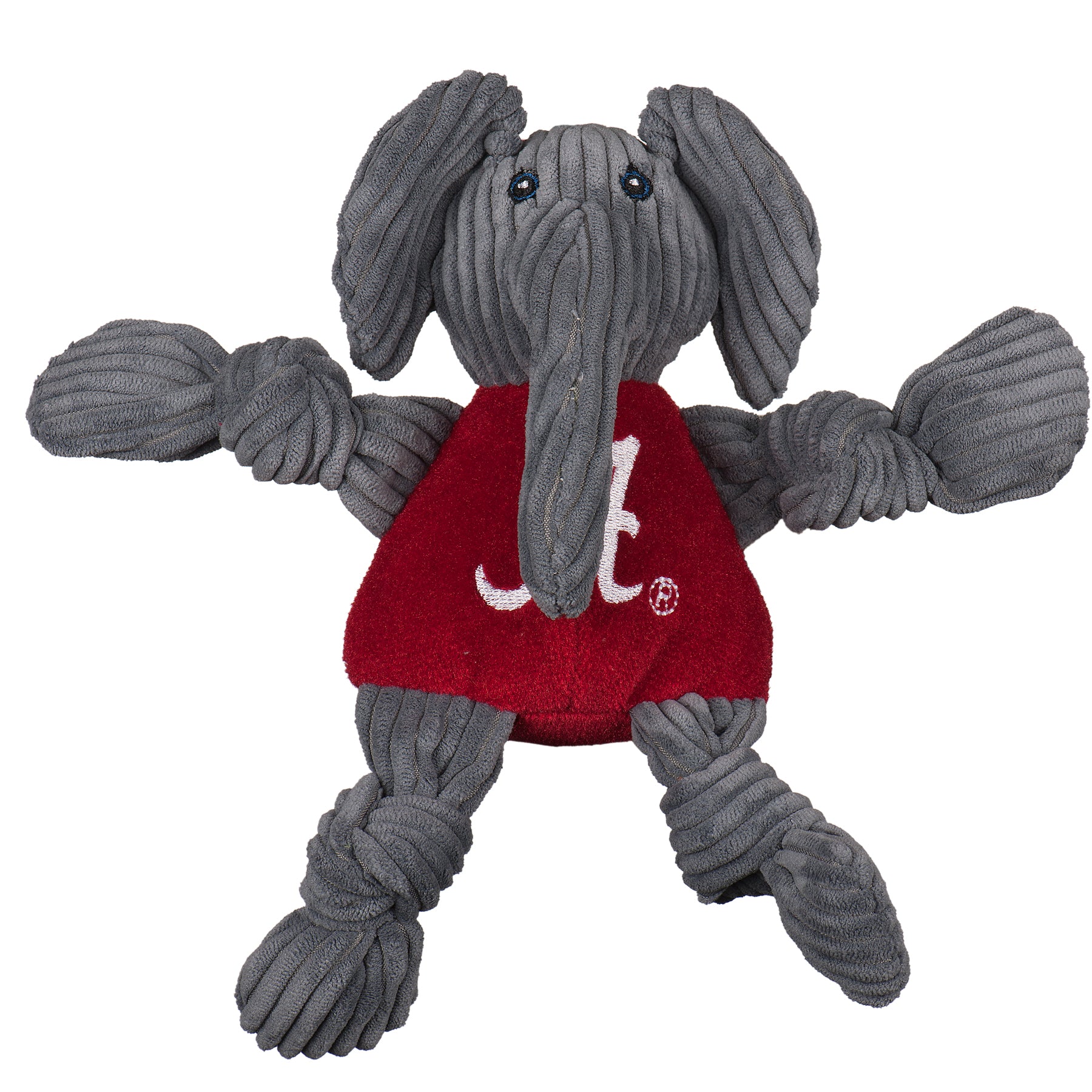 NCAA University of Alabama, Big Al Mascot Knottie® Plush Dog Toy - BIG FRENCHIES