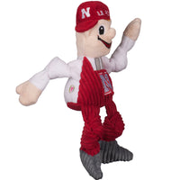 NCAA University of Nebraska, Lil Red Knottie® Plush Dog Toy - BIG FRENCHIES
