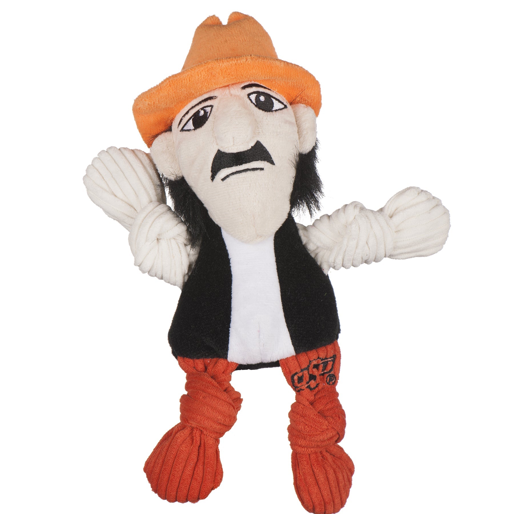 NCAA Oklahoma State University, Mascot Knottie® Plush Dog Toy - BIG FRENCHIES
