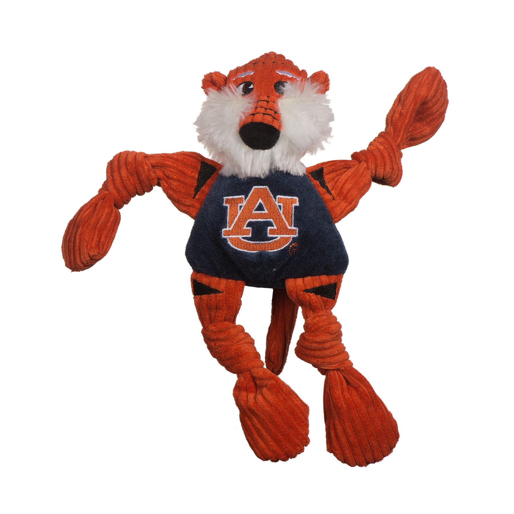 NCAA Auburn University, Aubie the Tiger Knottie® Plush Dog Toy - BIG FRENCHIES