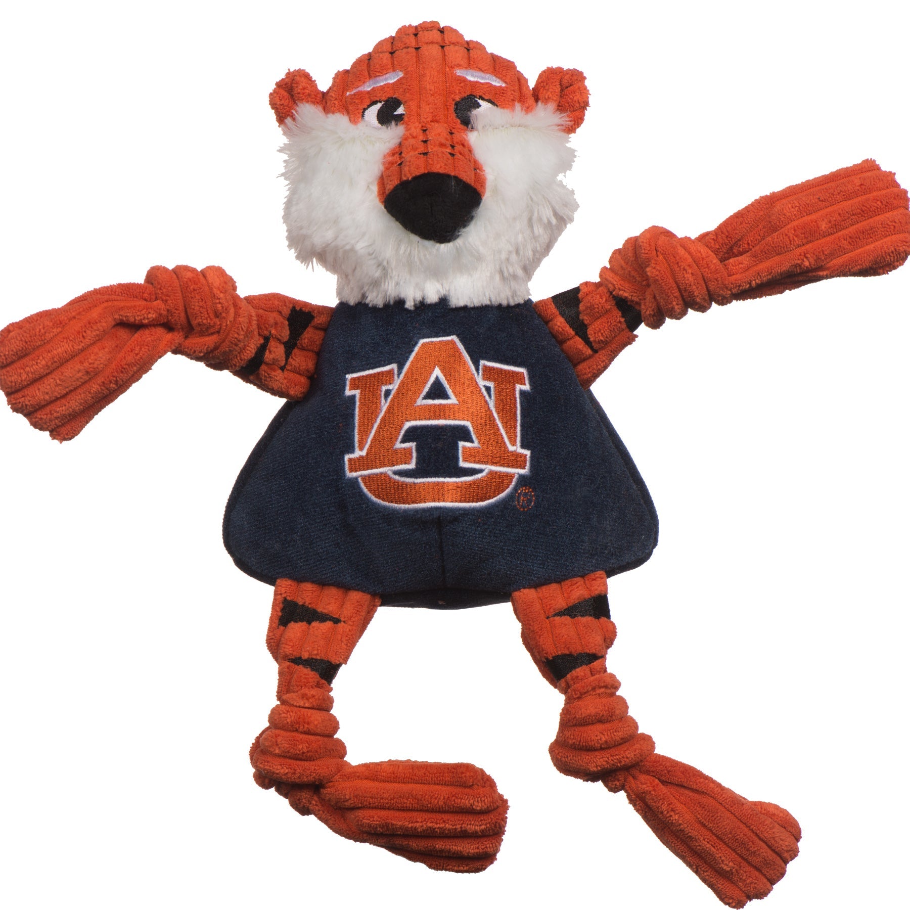 NCAA Auburn University, Aubie the Tiger Knottie® Plush Dog Toy - BIG FRENCHIES