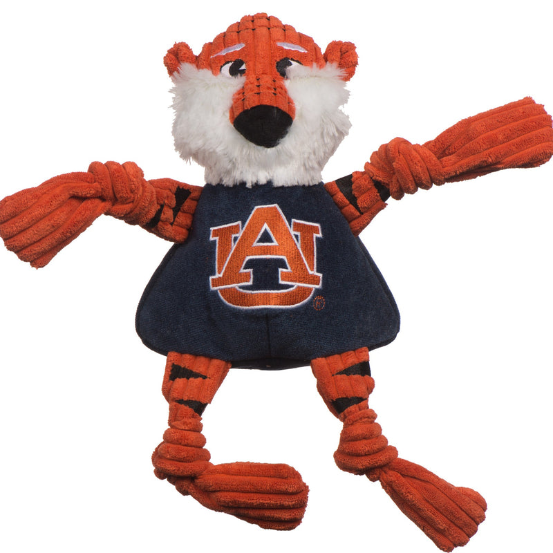NCAA Auburn University, Aubie the Tiger Knottie® Plush Dog Toy - BIG FRENCHIES