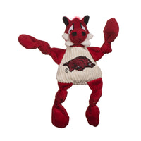 NCAA University of Arkansas, Tusk the Razorback Knottie® Plush Dog Toy - BIG FRENCHIES