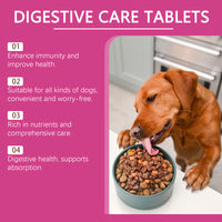 Dog Pre & Probiotic Digestive Care Tablets, Gut Health Supplement For Dogs, Supports Digestion, Immunity, Skin & Vision 