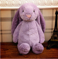 Embroidered Bunny Doll Plush Toy Long Eared Bunny Baby Sleeping with Big Eared Bunny Doll