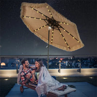 9 Foot Portable Beach Umbrella with Led Lights.