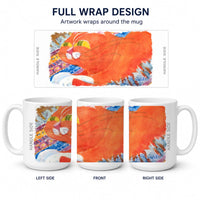 Cat Ceramic Coffee Mug 15 oz Decorative Large C Handle Mug Cup for Tea, Cocoa Hot Chocolate
