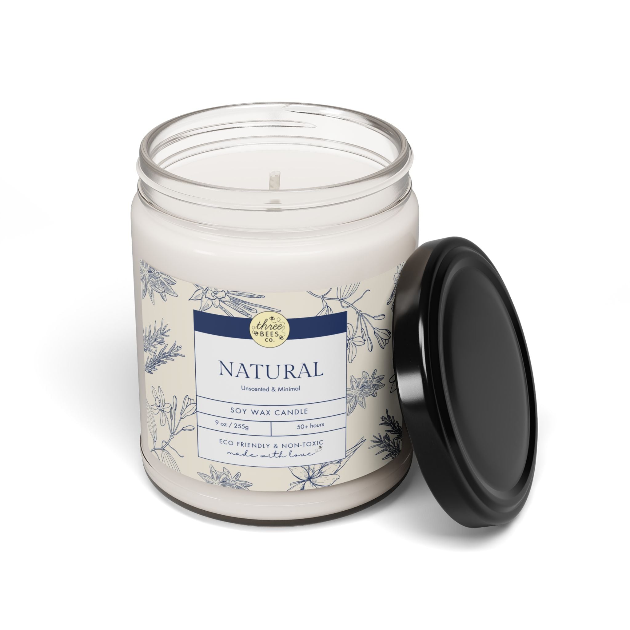 Three Bees Scented Soy Candle - 9oz - BIG FRENCHIES