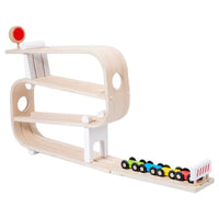 Wooden Ramp Racer with 4 Cars - BIG FRENCHIES