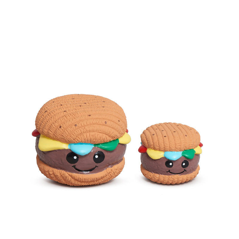 Big Buns Foodies Hamburger Ruff-Tex® Latex Ball Dog Toy - BIG FRENCHIES