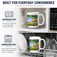 Beach Resort view from the condo Ceramic Coffee Mug 15 oz Decorative Large C Handle Mug Cup for Tea, Cocoa Hot Chocolate
