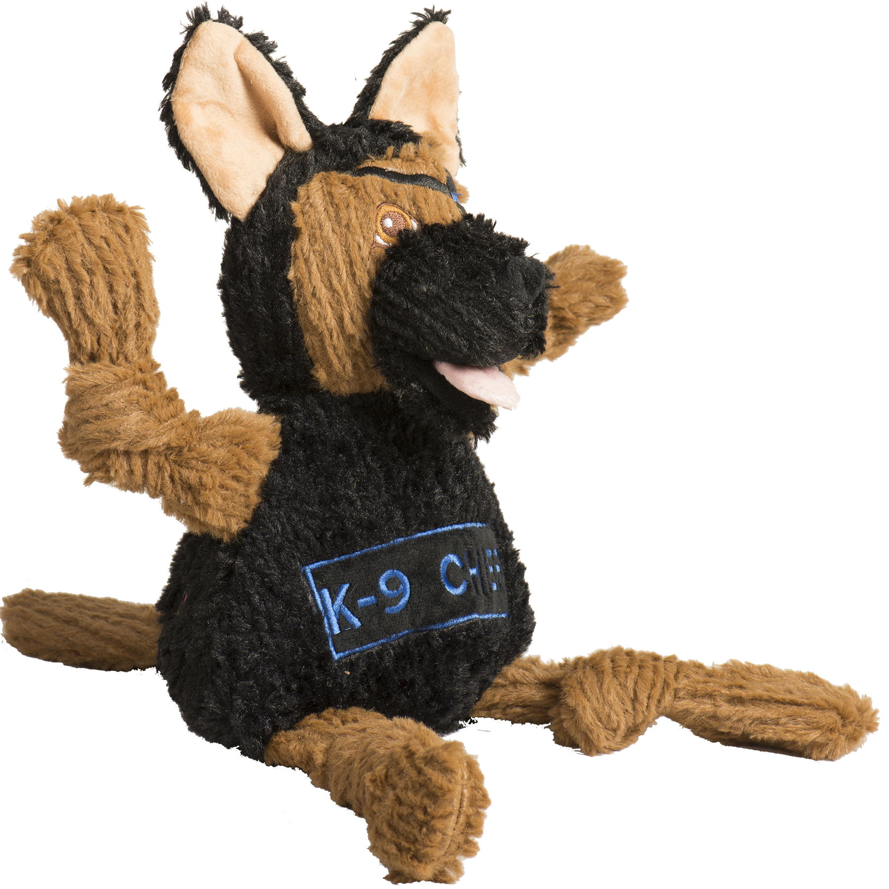 HuggleCause™, Project K-9 Hero, K-9 Chief Knottie® Plush Dog Toy, Large - BIG FRENCHIES